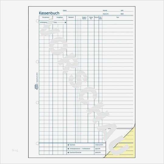 Zweckform 3490 Vorlage Word Erstaunlich Kassenbuch 1756
