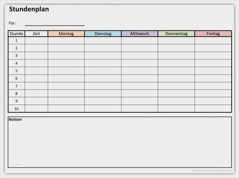 Zweckform C32010 Vorlage Download Erstaunlich 40 Wunderbar Stundenplan Vorlage Zum Ausfüllen Bilder