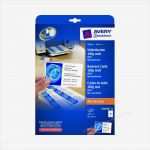 Zweckform C32010 Vorlage Download Luxus Avery Zweckform Visitenkarten C 25 Weiß Brevo Service