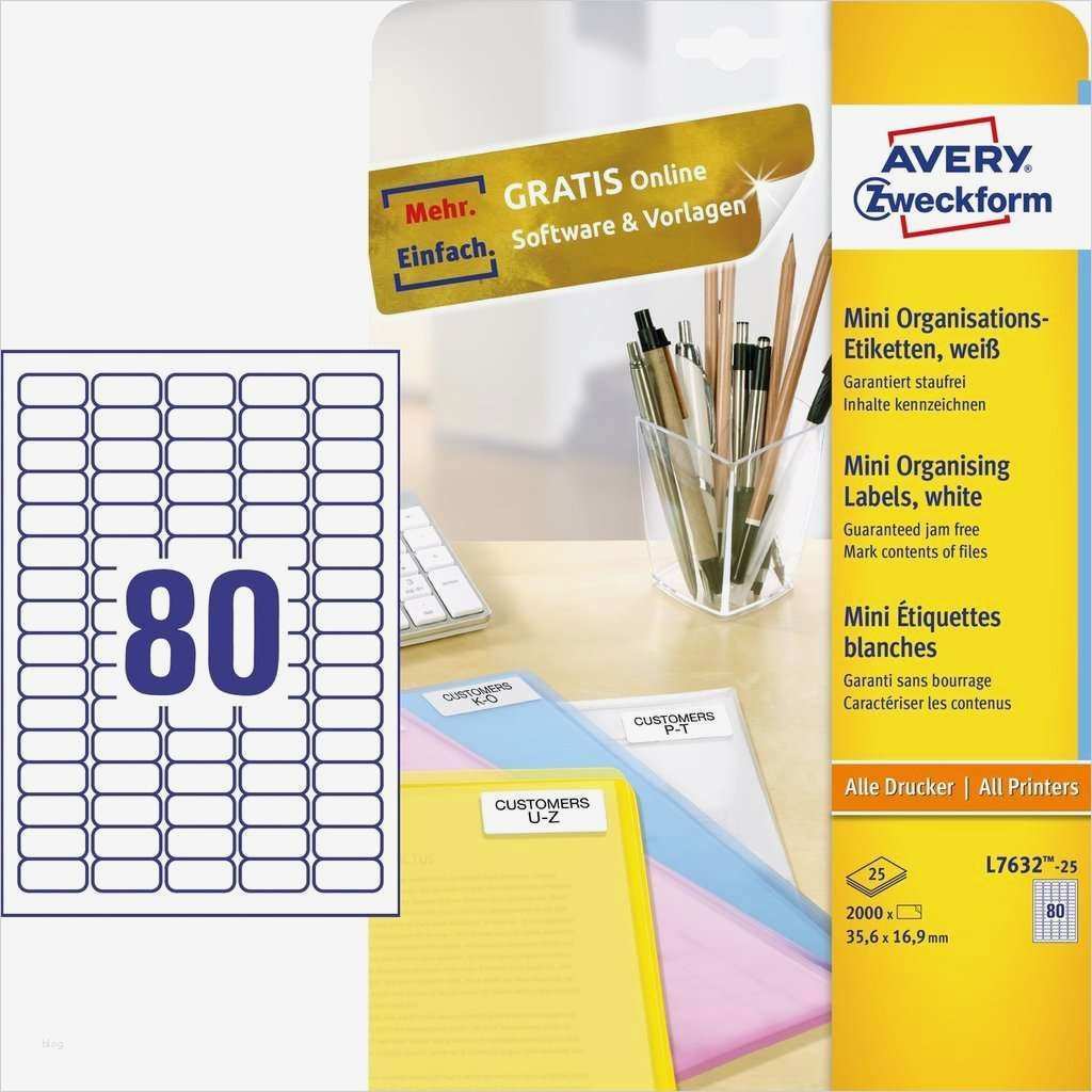 Zweckform Etiketten Vorlagen Bewundernswert Mini organisations Etiketten L7632 25