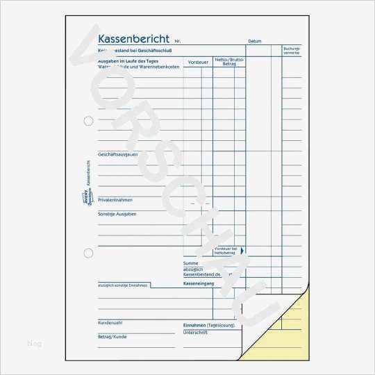Zweckform Word Vorlage Wunderbar Kassenbericht 317