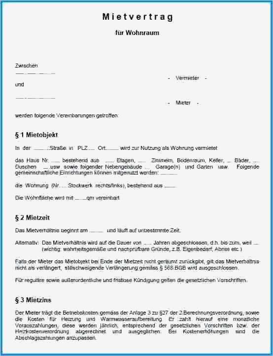 Zwischenmietvertrag Vorlage Kostenlos Schönste Mietvertrag Wohngemeinschaft Muster Frisch Ausgezeichnet