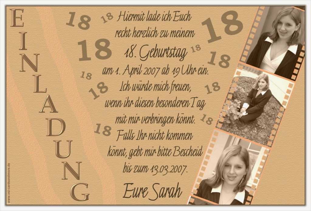 18 Geburtstag Einladungskarten Vorlagen Süß Einladung Geburtstag Einladung Geburtstag Vorlage