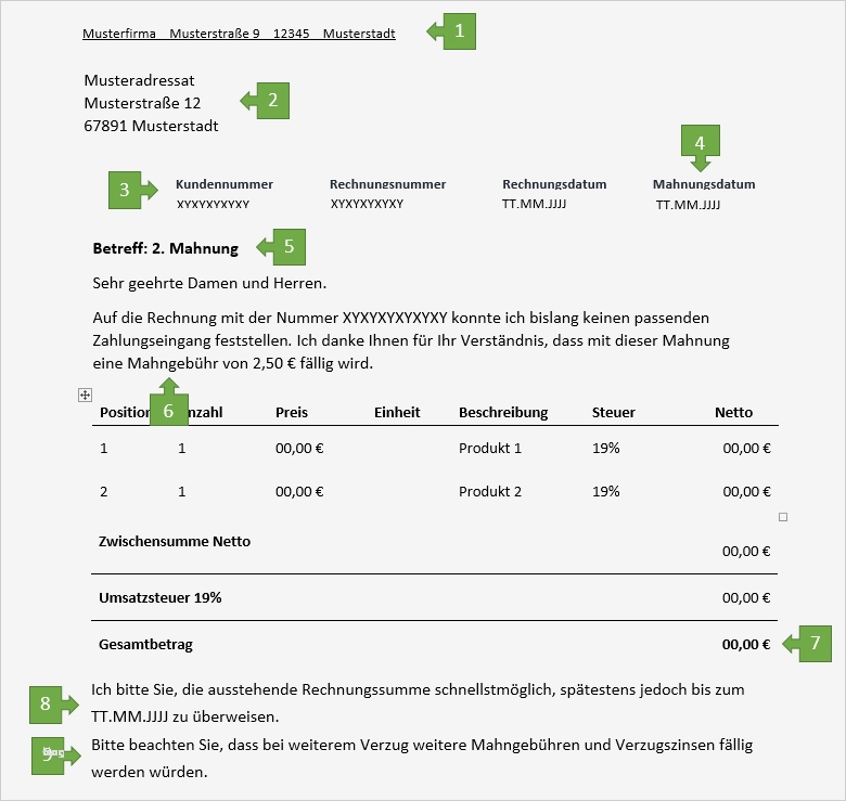 2 Mahnung Mit Mahngebühr Vorlage Best Of 2 Mahnung Für Freiberufler Vorlage & Muster