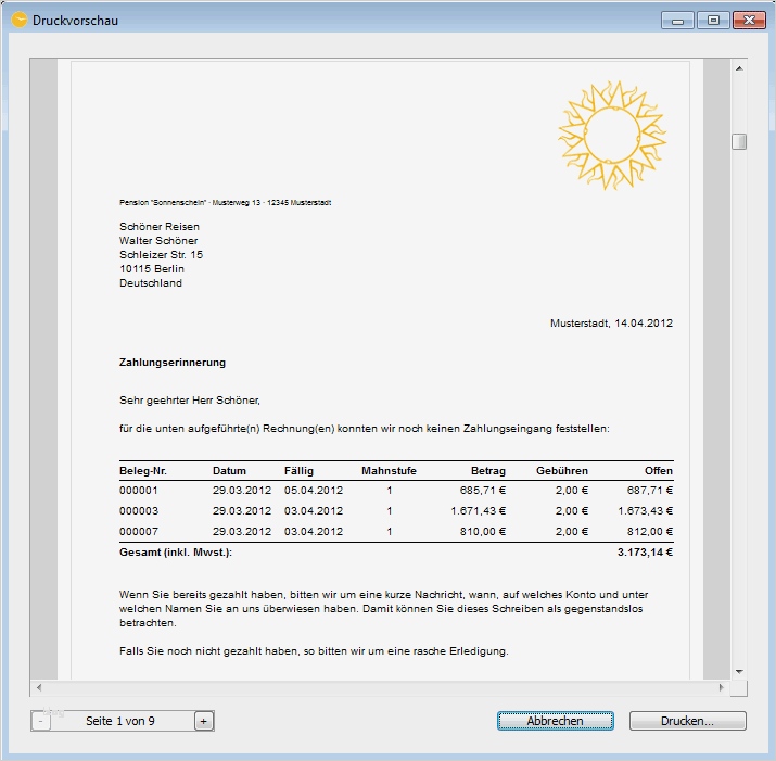 2 Mahnung Mit Mahngebühr Vorlage Großartig Mahnwesen Ideal Für Hotel & Fewos
