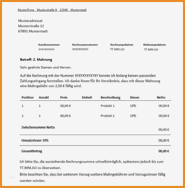 3 Mahnung Vorlage Süß 12 3 Mahnung Vorlage