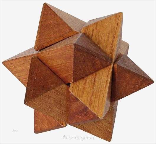 3d Holzpuzzle Vorlagen Wunderbar Stern Holzpuzzle Knobelspiel Mit 6 Teilen