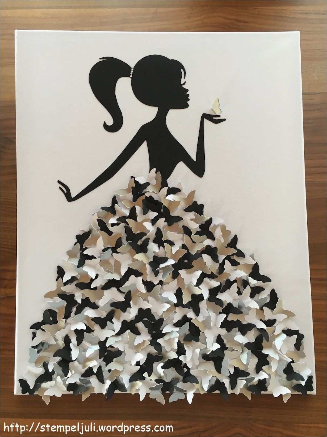 3d Karten Vorlagen Großartig Wandbild Schmetterlingskleid