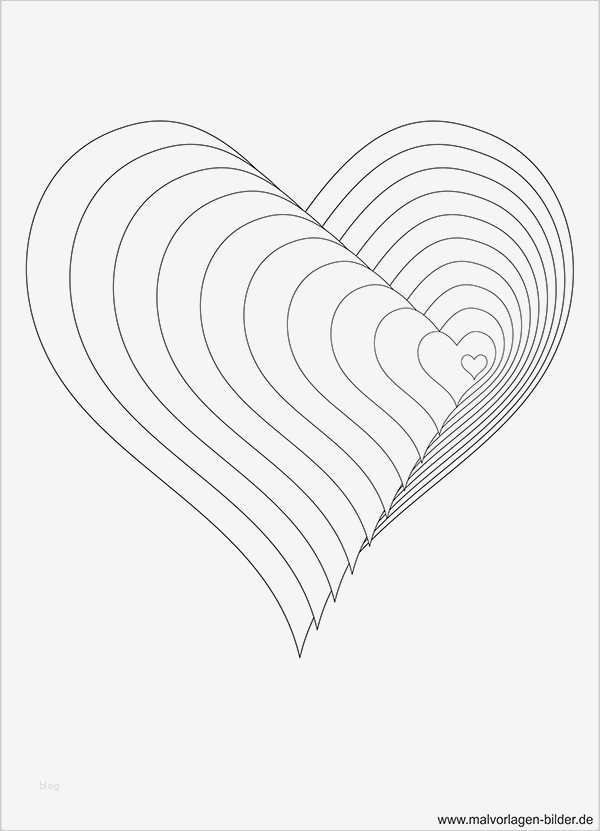 3d origami Vorlagen Zum Ausdrucken Neu 3d Malvorlage Mit Herzen