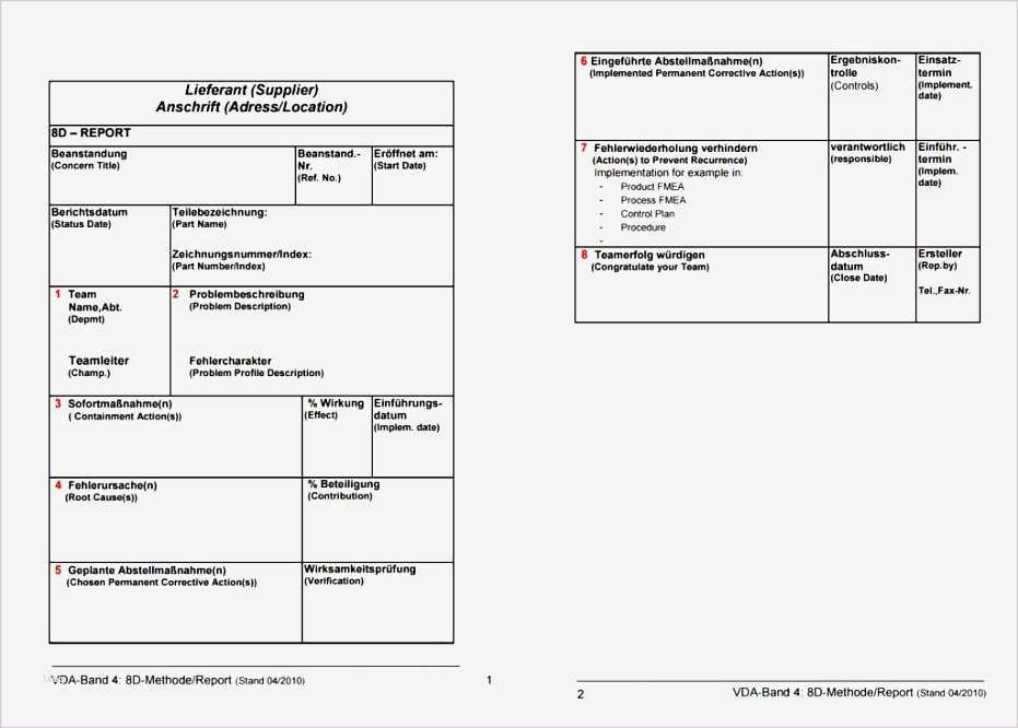 8d Report Vorlage Excel Schönste 10 Problem solving Template Excel Exceltemplates