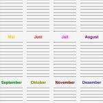 A4 Etiketten Vorlage Word Schönste Geburtstagskalender In Word Zum Ausdrucken 8 Varianten