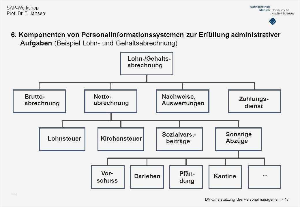 Abrechnung Brutto Netto Bezüge Vorlage Erstaunlich Dv Unterstützung Des Personal Management