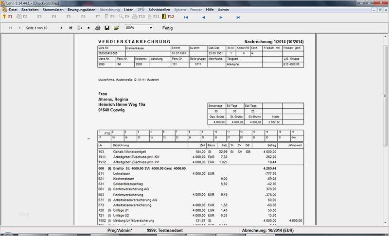 Abrechnung Brutto Netto Bezüge Vorlage Neu Hup Et