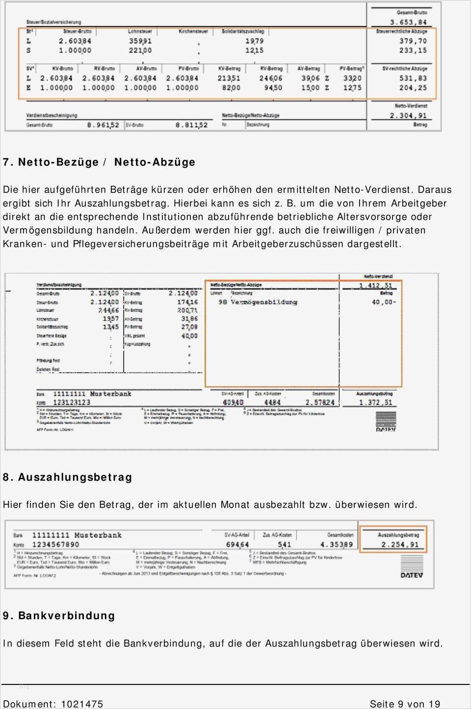 Abrechnung Brutto Netto Bezüge Vorlage Süß Brutto Netto Abrechnung Detailliert Erklärt Pdf