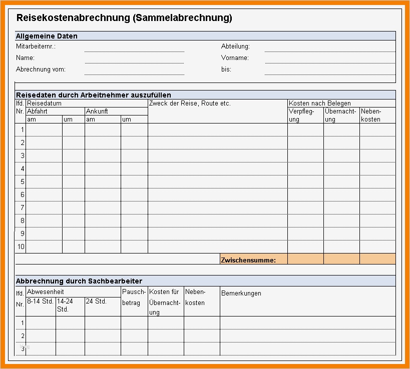 Abrechnung Vorlage Excel Best Of 7 Abrechnung Vorlage