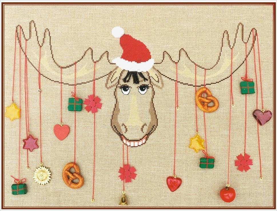 Adventskalender Sticken Vorlagen Angenehm Adventskalender Rentier Rudi Kreuzstich Stickvorlage Zum