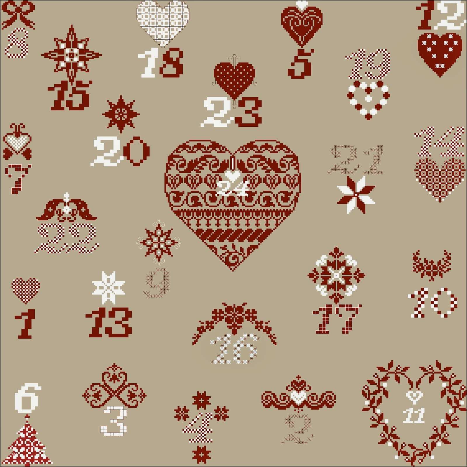 Adventskalender Sticken Vorlagen Beste Werkstatt Für Historische Stickmuster Und Nächste