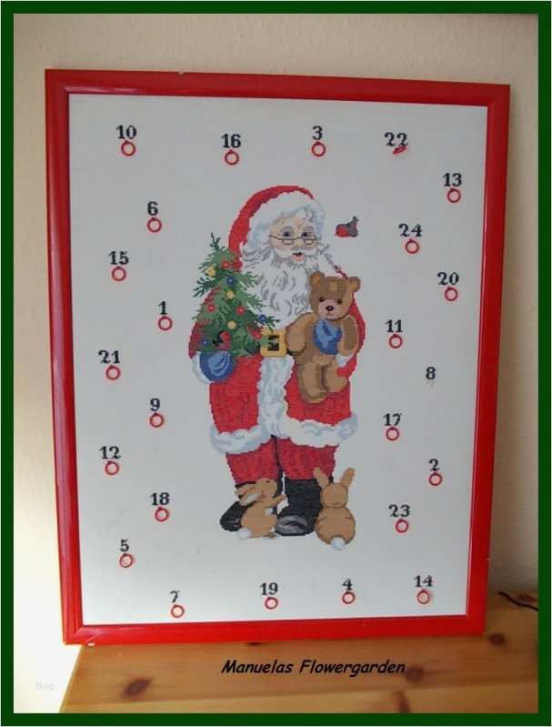 Adventskalender Sticken Vorlagen Großartig Manuelas Flowergarden Adventskalender Und Der Beginn