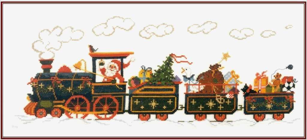 Adventskalender Sticken Vorlagen Inspiration Adventskalender Weihnachtszug Kreuzstich Stickvorlage Zum