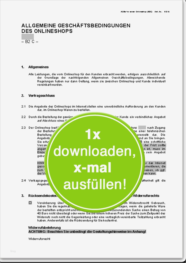 Agb Onlineshop Vorlage Gut Agb Für Einen Line Shop B2c