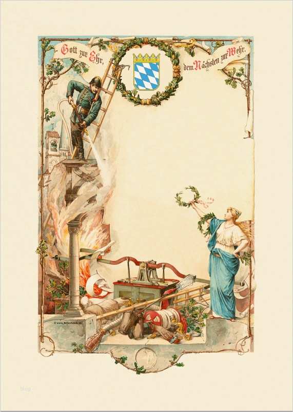 Agb Vorlage Handwerk Fabelhaft Feuerwehr Urkunde Bayern Gott Zur Ehr Einer FÜr Alle 25