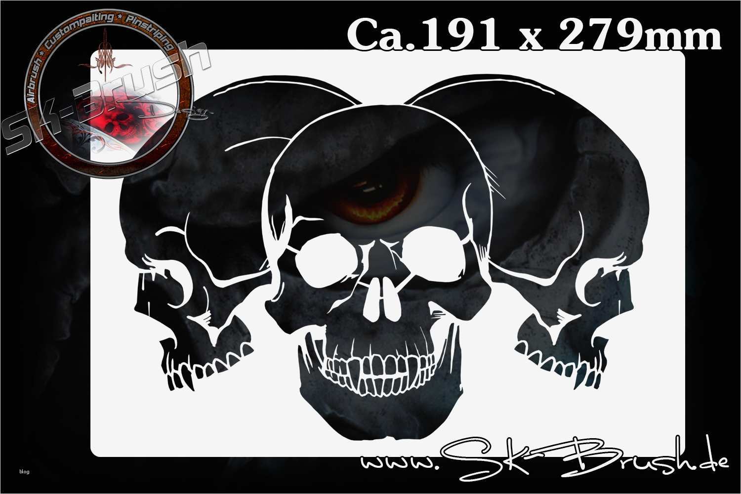 Airbrush Vorlagen Kostenlos Inspiration Airbrush Schablone Für Schädel totenköpfe Skulls