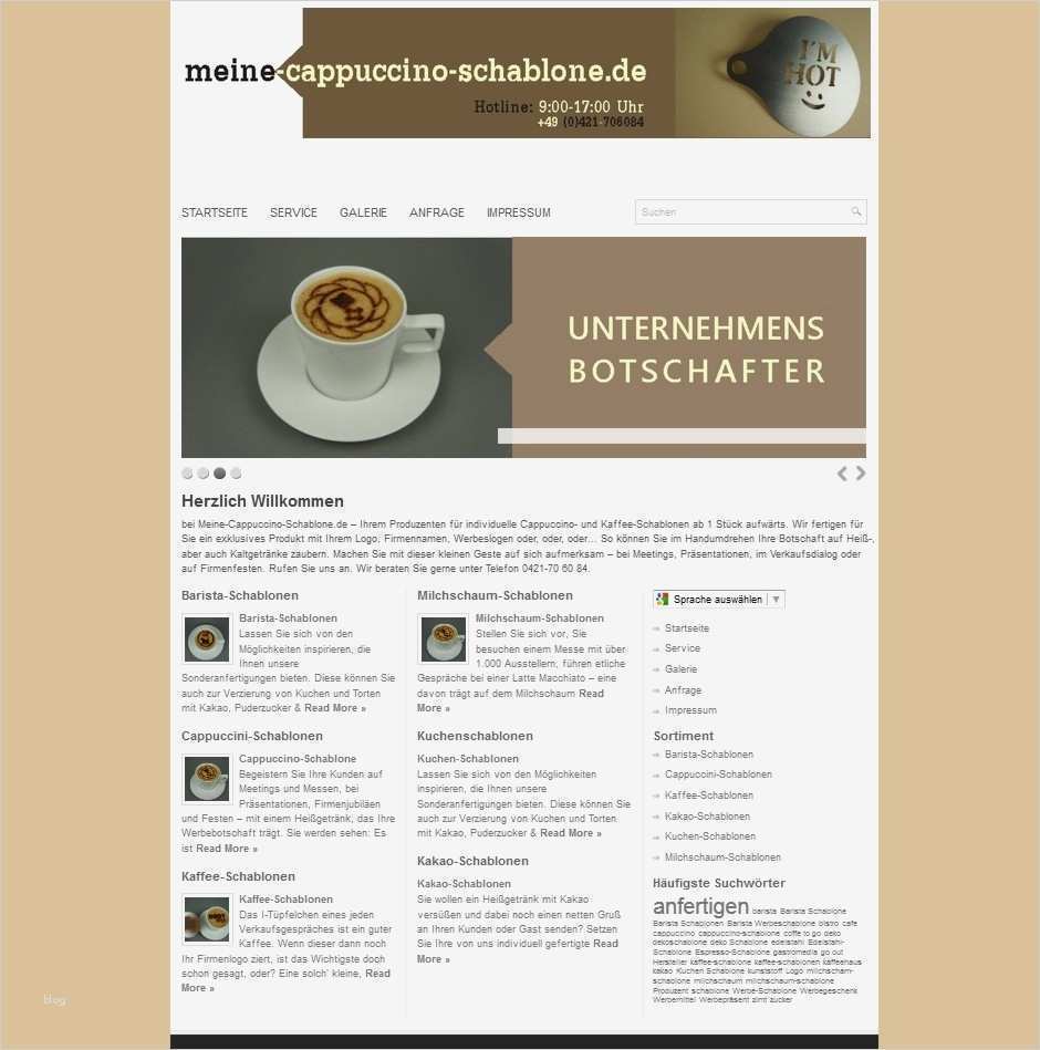 Allergenkennzeichnung Vorlage Download Einzigartig Erfreut Cappuccino Vorlagen Zeitgenössisch Ideen