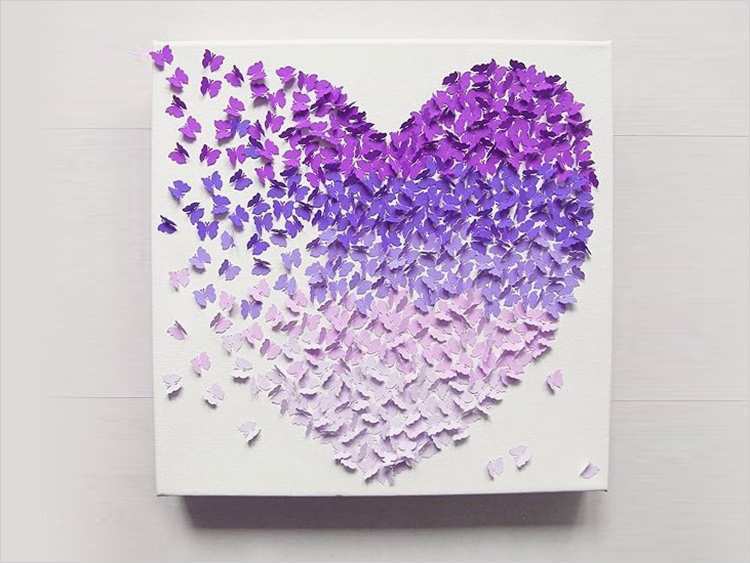 Amazon Bewertung Vorlage Wunderbar 3d Bild Mit Schmetterlingen Im Ombré Look Selber Machen