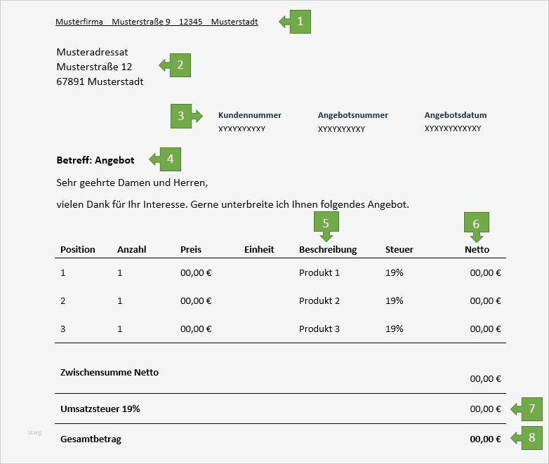 Angebot Dienstleistung Vorlage Wunderbar Angebot Für Freiberufler Vorlage & Muster