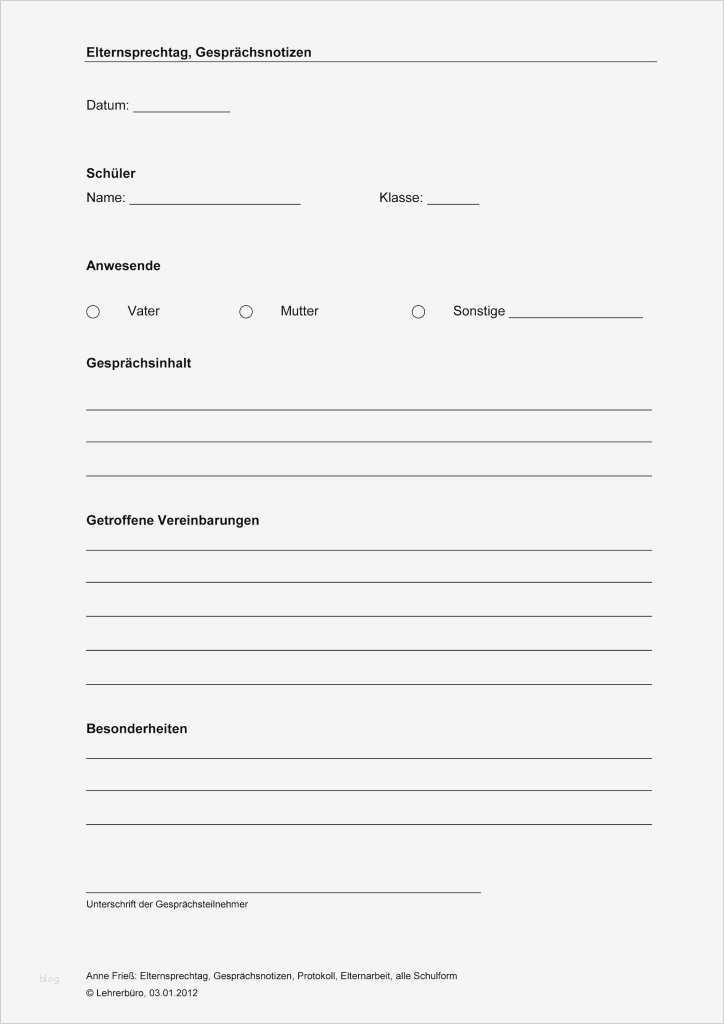 Anmeldeformular Vorlage Word Wunderbar Elterngespräche Fluch Oder Segen Lehreragenda 2018 2019