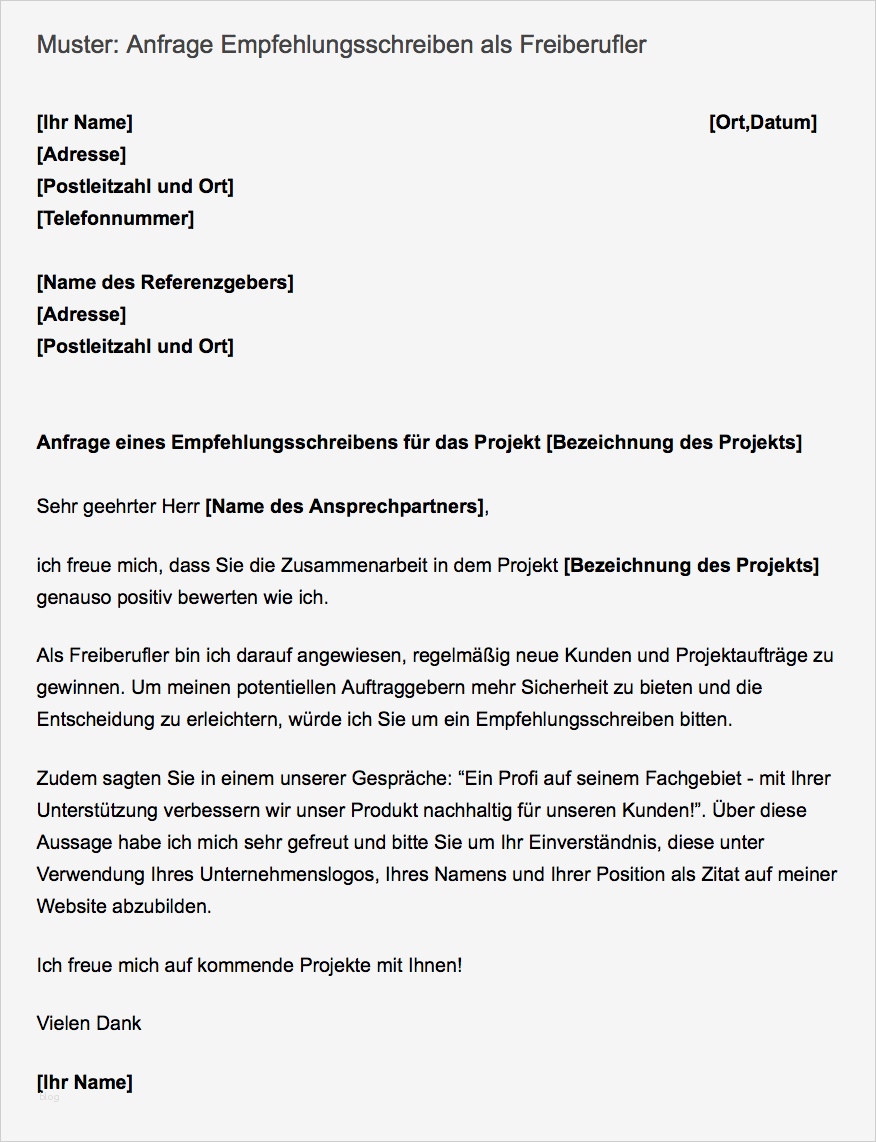 Anschreiben Ausschreibung Vorlage Elegant Muster Referenzschreiben