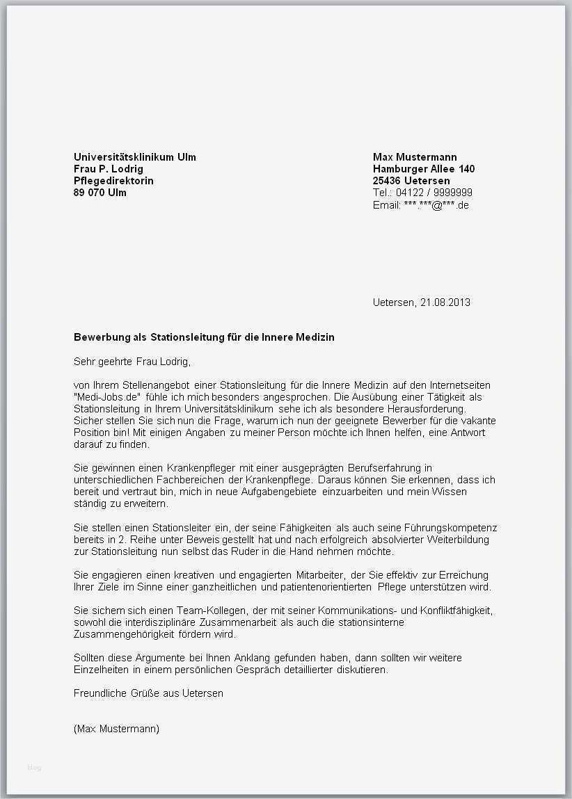 Anschreiben Ausschreibung Vorlage Gut Bewerbungsschreiben Muster Bewerbungsschreiben Chirurgie