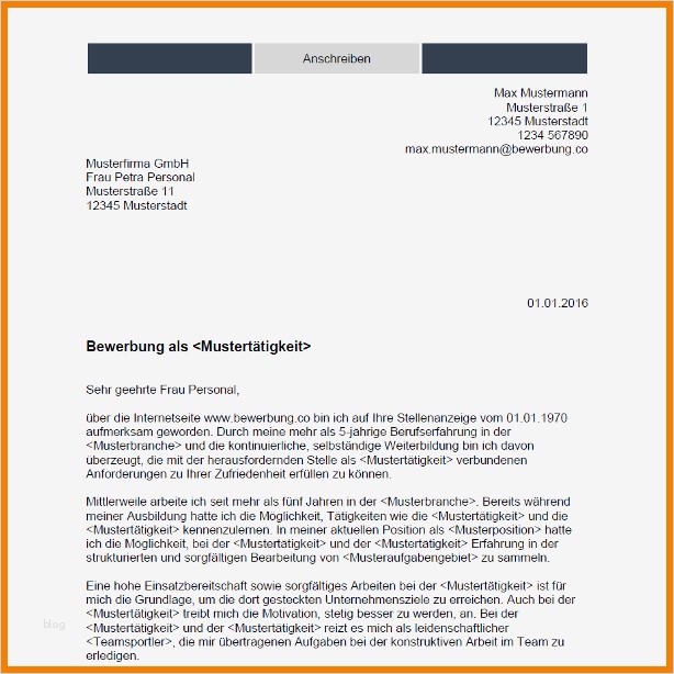 Anschreiben Ausschreibung Vorlage Schönste 7 Anschreiben Vorlage 2016