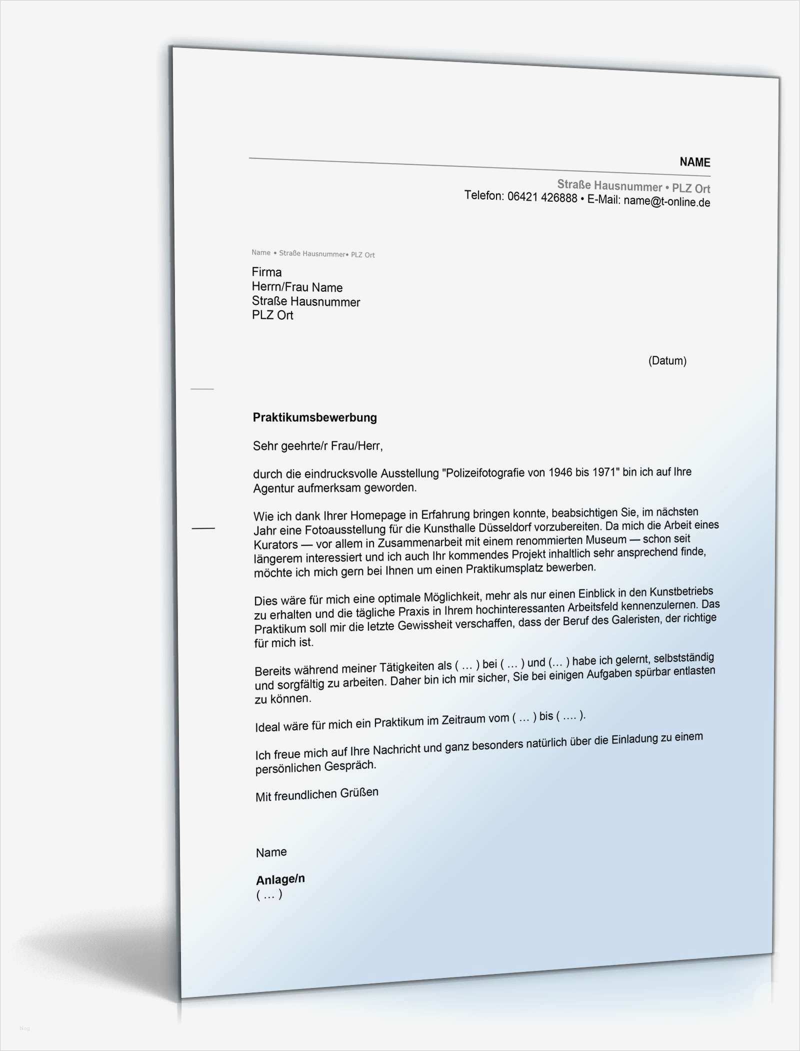 Anschreiben Bewerbung Schülerpraktikum Vorlage Angenehm Anschreiben Bewerbung Praktikum