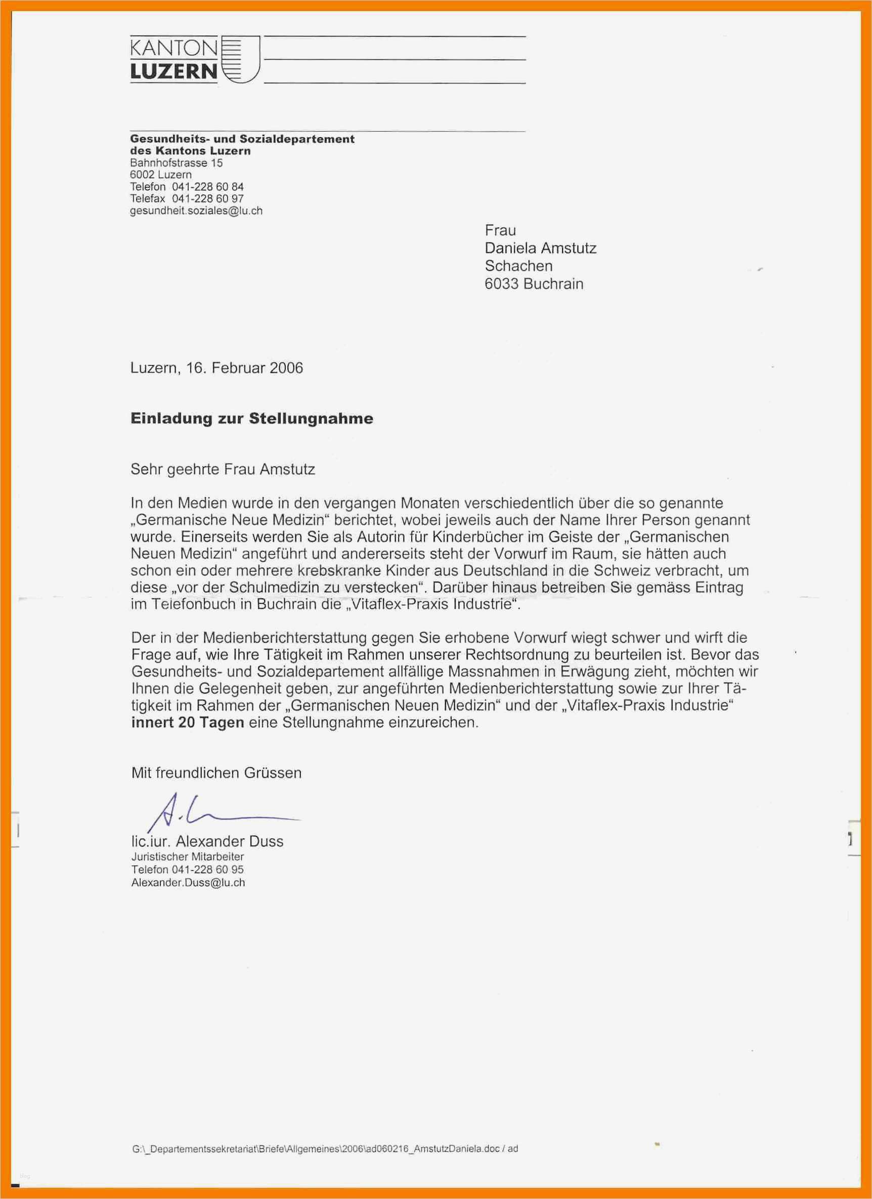 Anschreiben Briefkopf Vorlage Schön 9 Brief Schreiben Muster