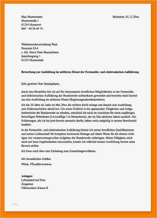 Anschreiben Vorlage Pdf Erstaunlich 13 Bewerbung Muster Pdf