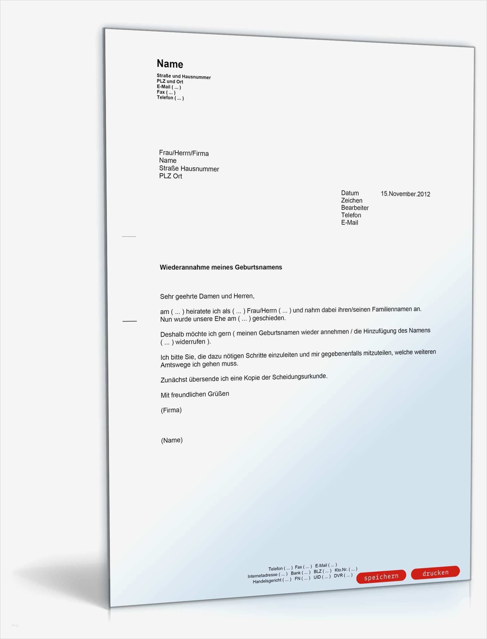 Antrag Auf Scheidung Vorlage Angenehm Antrag Wiederannahme Mädchenname Muster Vorlage Zum Download