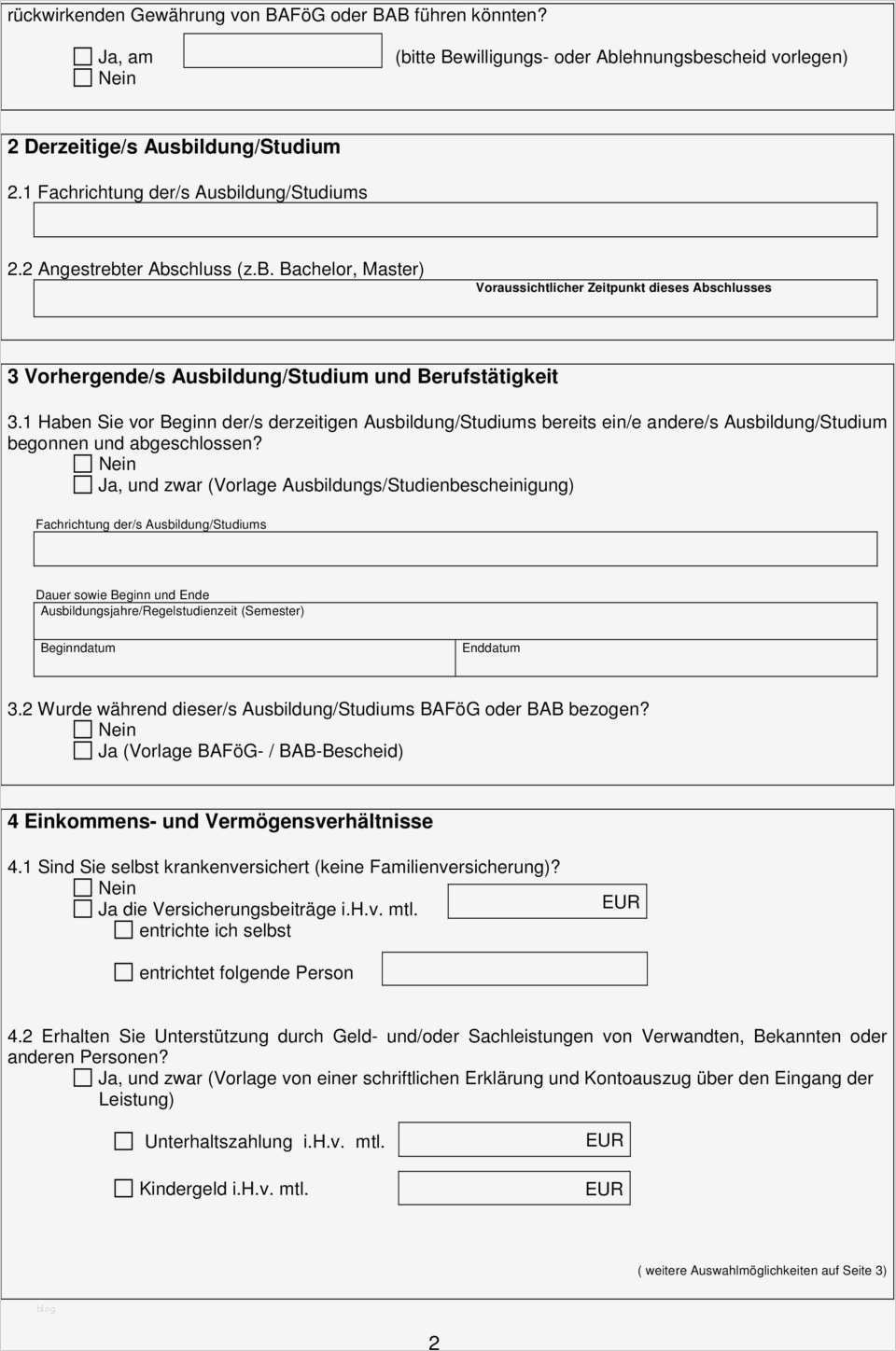 Antrag Teilerlass Meister Bafög Vorlage Süß Ergänzender Fragebogen Für Für Studenten Und Auszubildende