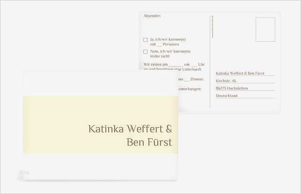 Antwortkarte Hochzeit Vorlage Neu Antwortkarte "farbklar"