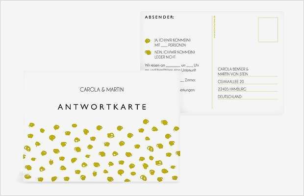 Antwortkarte Hochzeit Vorlage Wunderbar Antwortkarten Zur Hochzeit Individuelle Antwortkarten