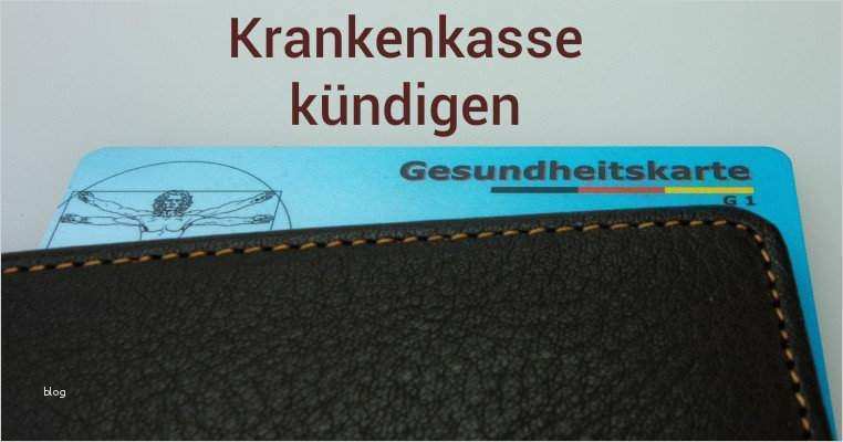 Krankenkasse kündigen Vorlagen & Tipps