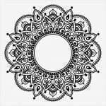 Arabische Kalligraphie Vorlagen Schönste Mehndi Koronki Tatuaż Henna Indyjska Okrągły Projekt Lub