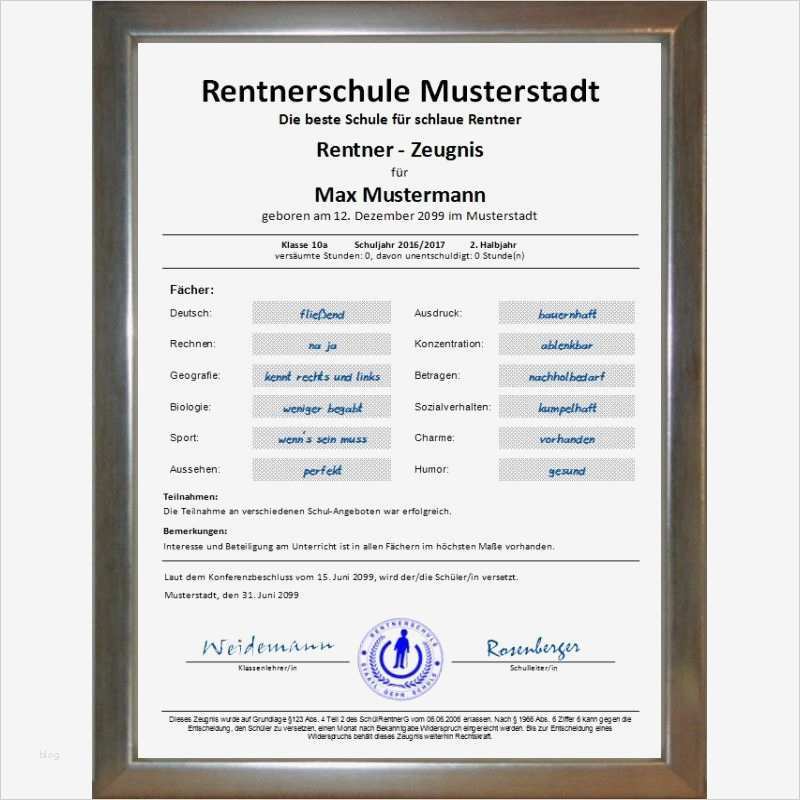 19 Wunderbar Arbeitszeugnis Renteneintritt Vorlage Galerie 1 Arbeitszeugnis Renteneintritt Vorlage Süß Ein Lustiges Schulzeugnis Für Rentner