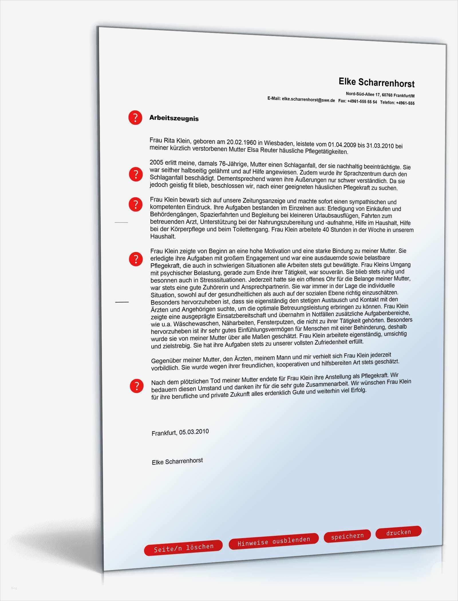 Arbeitszeugnis Technischer Zeichner Vorlage Einzigartig Arbeitszeugnis Pflegehelfer Note Eins