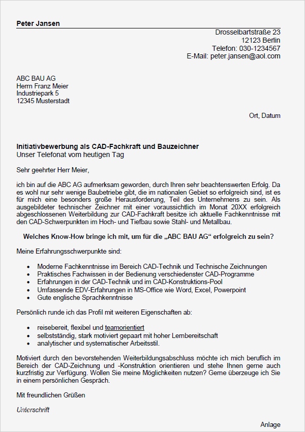 Arbeitszeugnis Technischer Zeichner Vorlage Süß Bewerbung Technischer Zeichner Berufseinsteiger