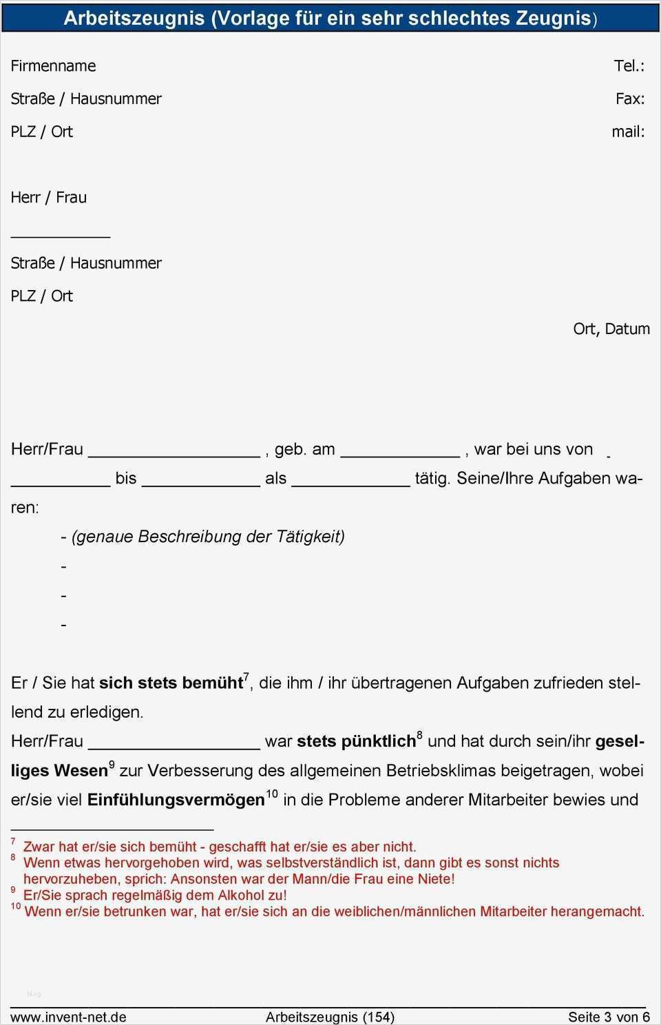 Arbeitszeugnis Vorlage Pdf Elegant Arbeitszeugnis Vorlage Für Ein Sehr Gutes Zeugnis Pdf