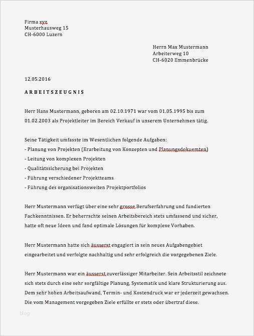 Arbeitszeugnis Vorlage Pdf Großartig Arbeitszeugnis Vorlagen Schweiz – Muster Vorlage