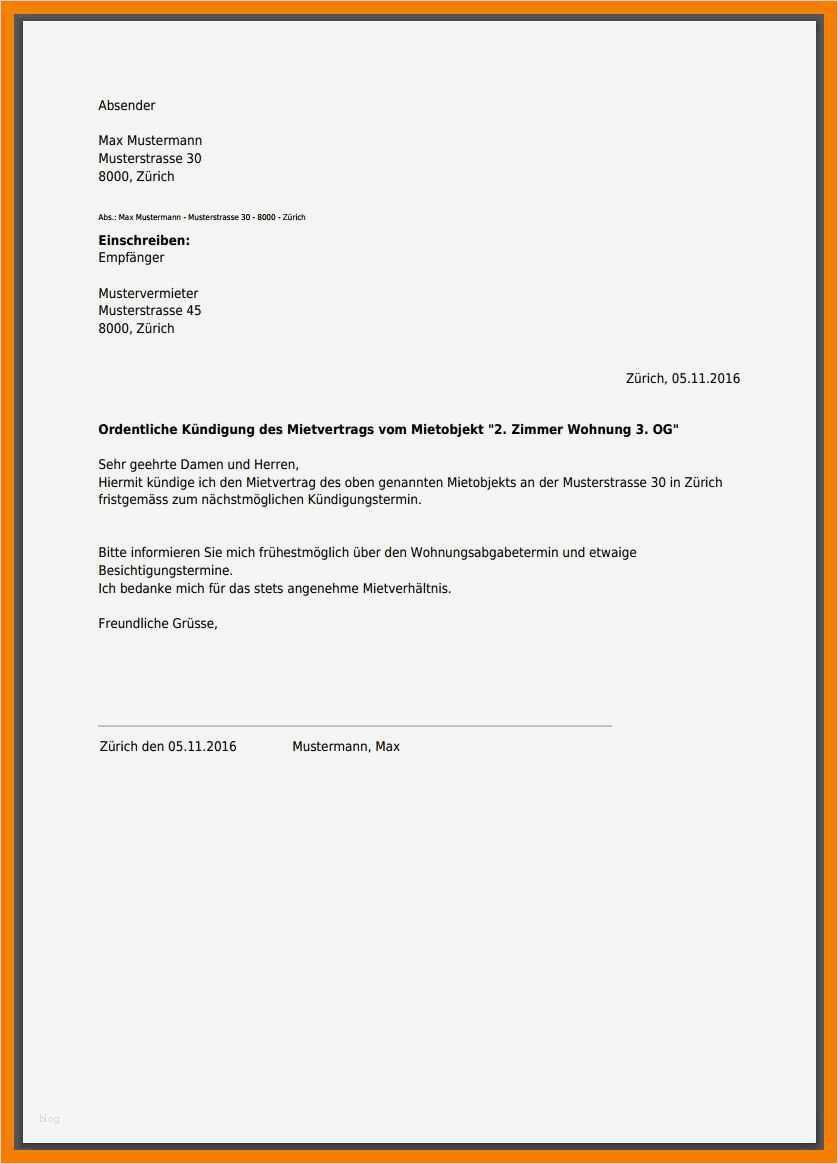 Aufhebungsvertrag Vorlage Mietvertrag Schön 11 Kündigung Vorlagen