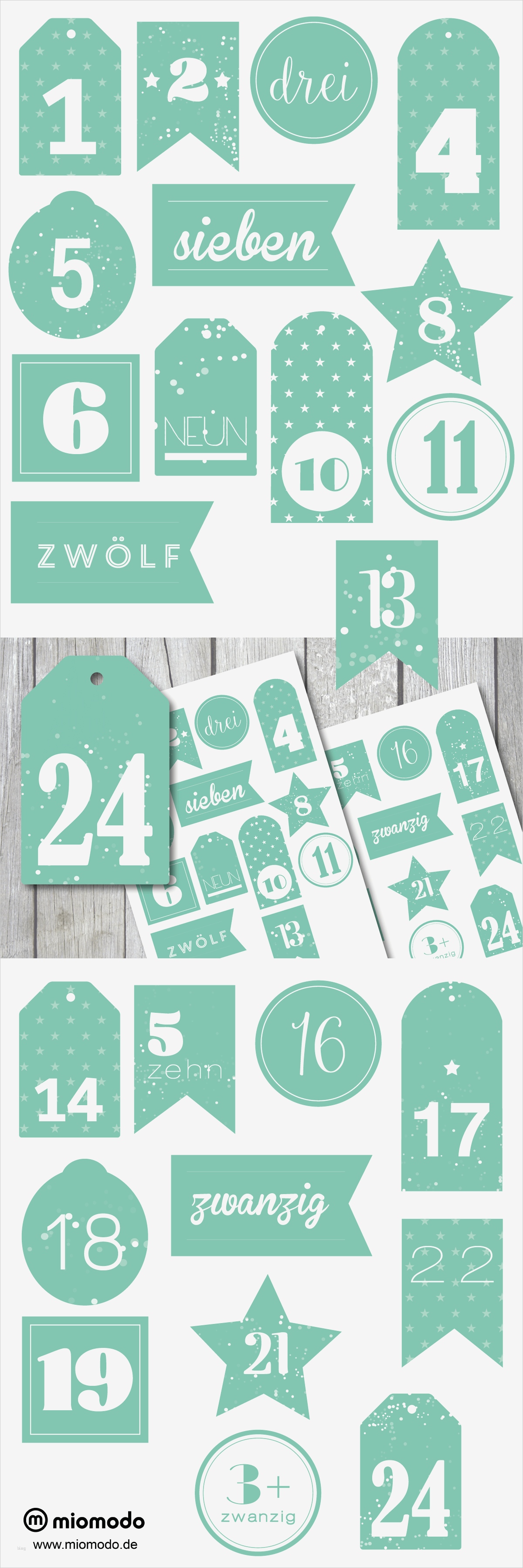 Aufkleber Nach Vorlage Bewundernswert Adventskalenderzahlen Zum Ausdrucken Sparkle Mint