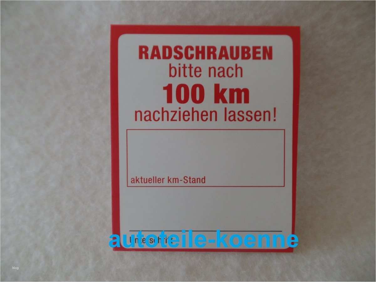 Aufkleber Nach Vorlage Drucken Lassen Wunderbar Autoteile Koenne 100x Radschrauben Bitte Nach 100km